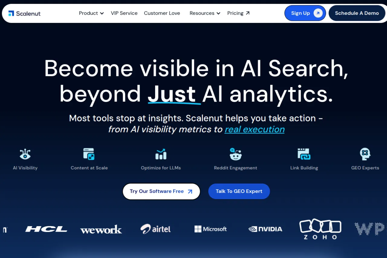 Scalenut homepage screenshot
