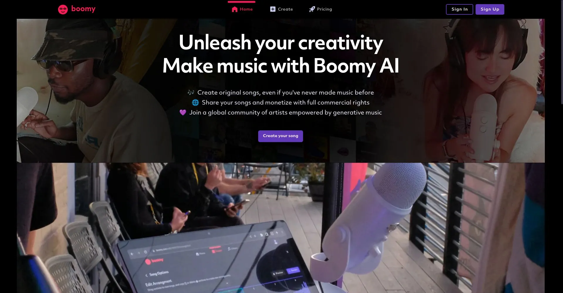 Boomy preview