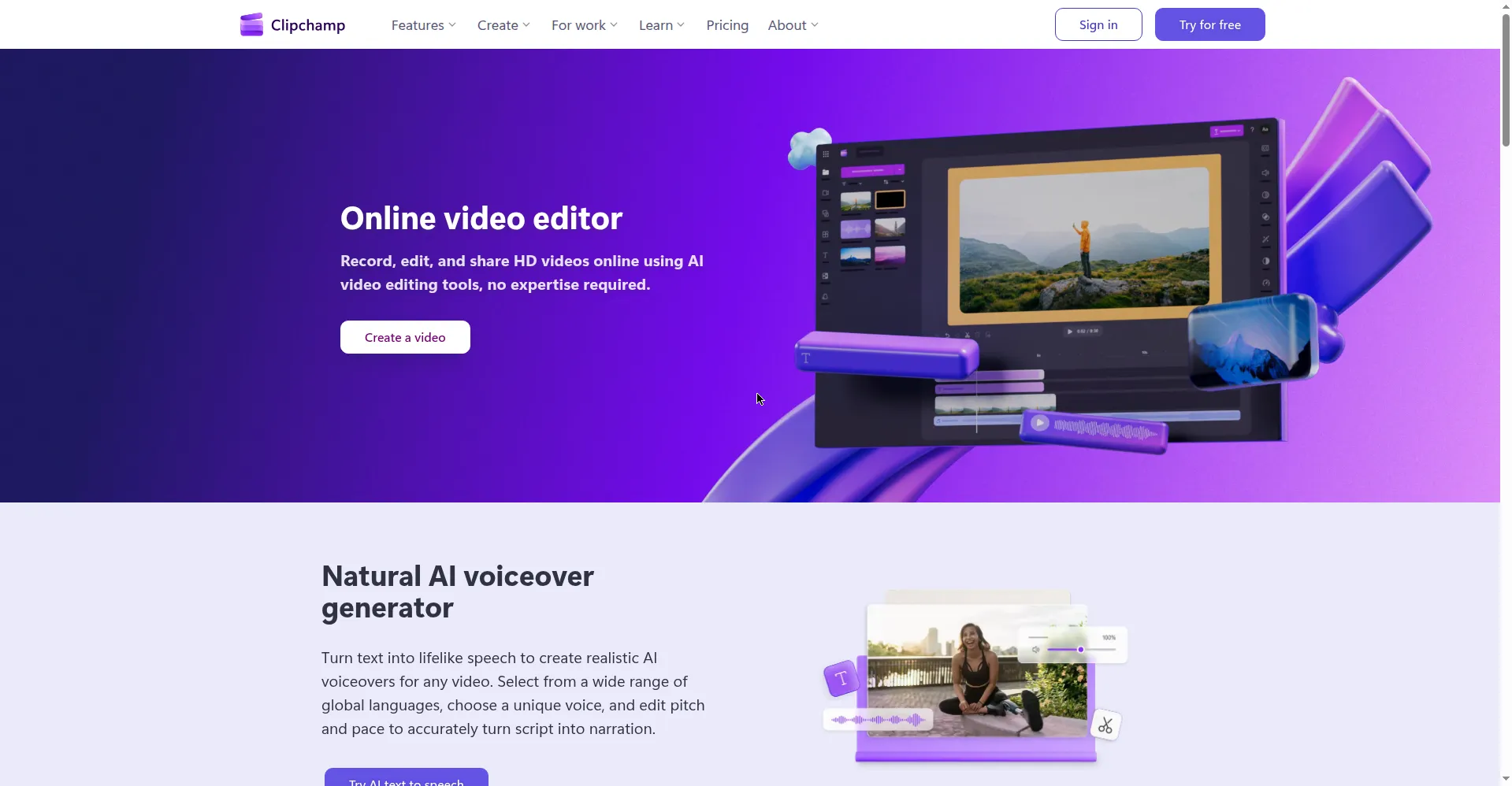 Clipchamp preview