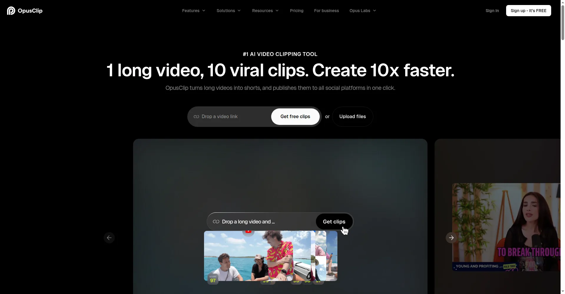OpusClip preview