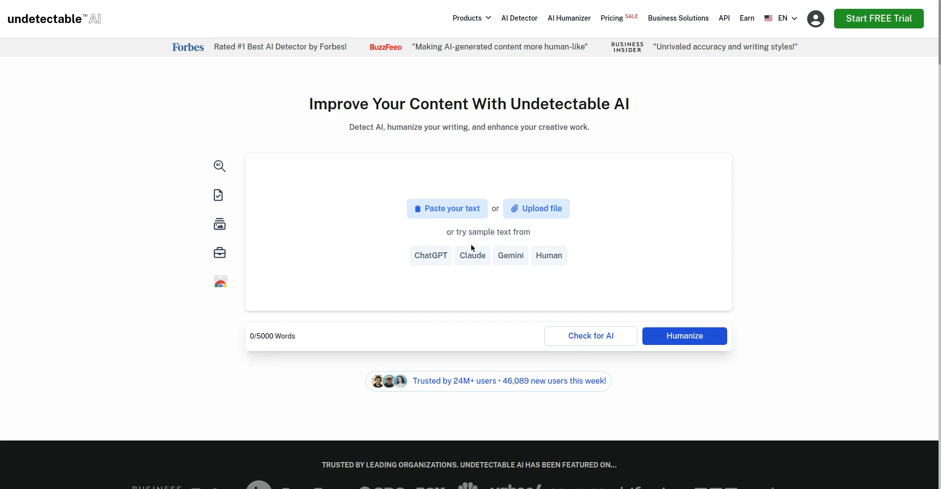 Undetectable AI preview